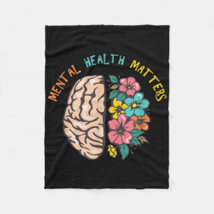 Mental Health Day, Mental Health Awareness Week Fleece Blanket