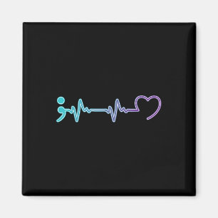 Mental Health Disease Heartbeat Suicide Prevention Magnet