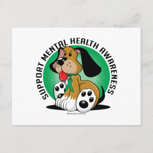 Mental Health Dog Postcard