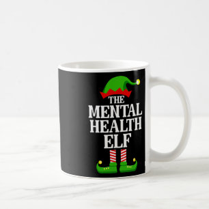 Mental Health Elf Family Matching Group Funny Chri Coffee Mug