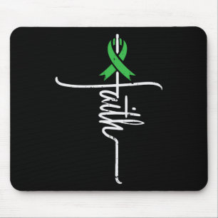 Mental Health Faith Ribbon Awareness Christian Wom Mouse Pad