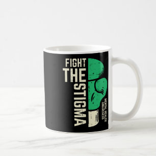 Mental Health Fight Stigma Boxing Awareness Women Coffee Mug