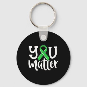 Mental Health For Women You Problem Green Ribbon Key Ring