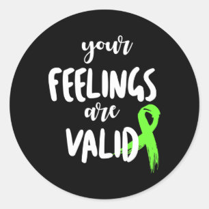 Mental Health Gift Design For Teachers And Social Classic Round Sticker