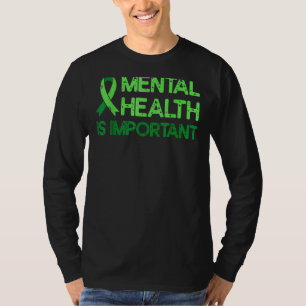 Mental Health Green Ribbon Anxiety Mental Health A T-Shirt