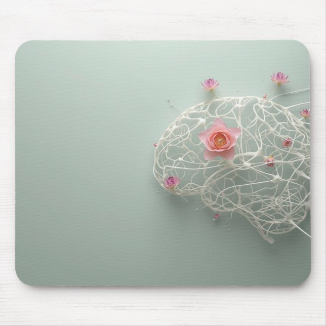 Mental Health Growth Art Notebook Mouse Pad (Front)