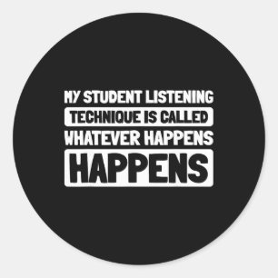 Mental Health Guidance Education - School Counselo Classic Round Sticker