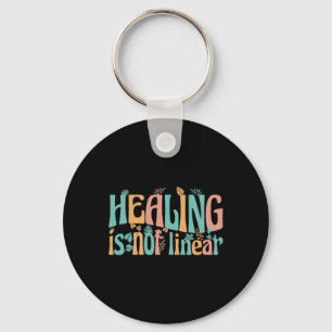 Mental Health Healing Is Not Linear Key Ring