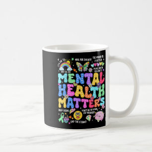 Mental health human brain illness awareness women coffee mug