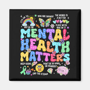 Mental health human brain illness awareness women magnet