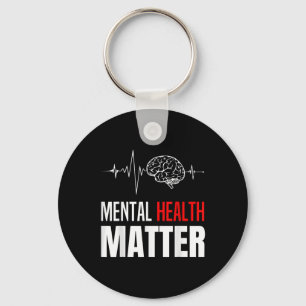 Mental Health Human Brain Problem Awareness _1 Key Ring