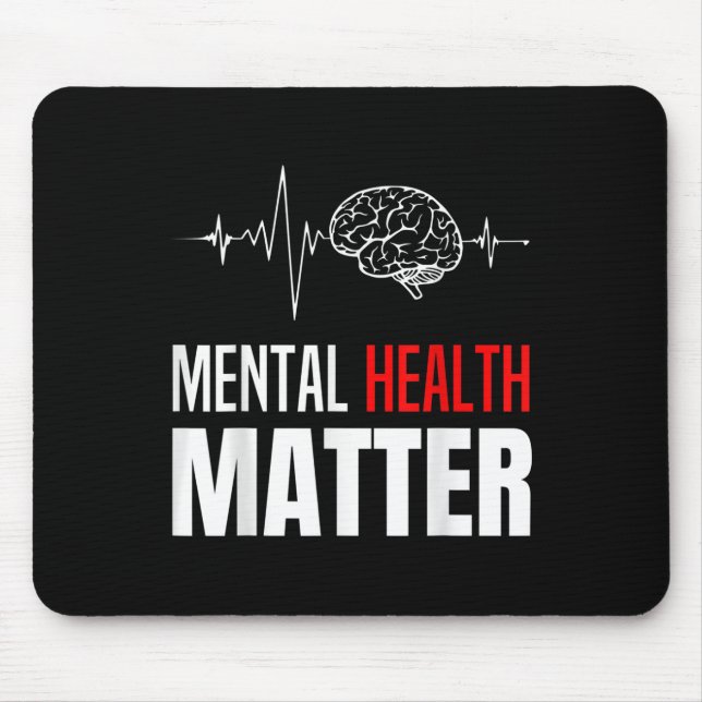 Mental Health Human Brain Problem Awareness _1  Mouse Pad (Front)