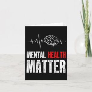 Mental Health Human Brain Problem Awareness Card
