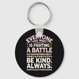 Mental Health Illness Awareness Month Depressed Pe Key Ring