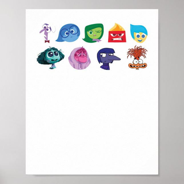 Mental Health Inside Out 2 Sticker  Poster (Front)