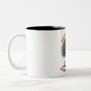MENTAL HEALTH IS ESSENTIAL WEALTH Two-Tone COFFEE MUG