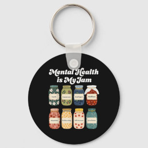 Mental Health Is My Jam Autism Awareness Neurodive Key Ring