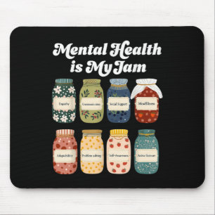 Mental Health Is My Jam Autism Awareness Neurodive Mouse Pad