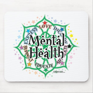 Mental Health Lotus Mouse Pad