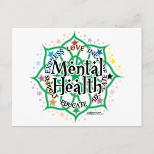 Mental Health Lotus Postcard