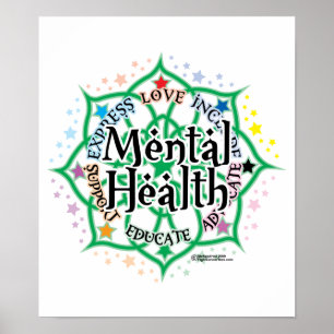 Mental Health Lotus Poster