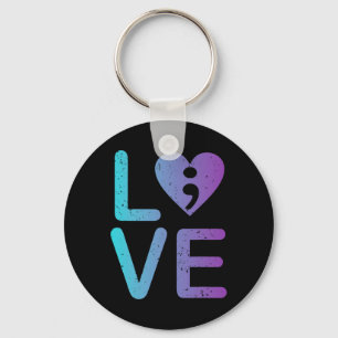Mental Health Love Suicide Prevention Anxiety Awar Key Ring