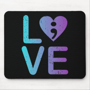 Mental Health Love Suicide Prevention Anxiety Awar Mouse Pad