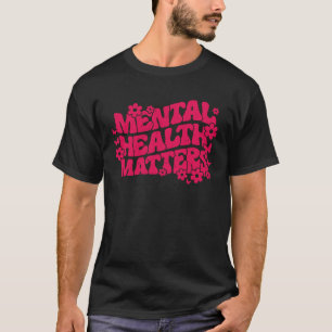 Mental Health Matters Aesthetic Retro Butterfly T-Shirt