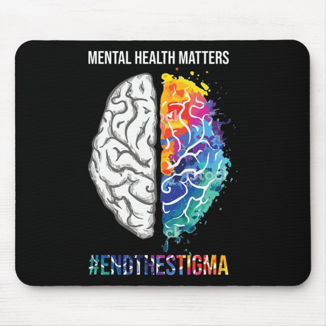 Mental Health Matters Awareness Month Costume  Mouse Pad (Front)