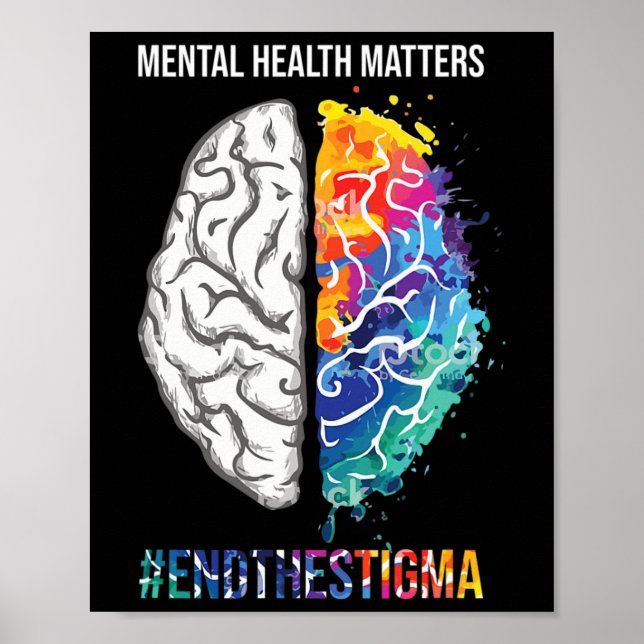 Mental Health Matters Awareness Month Costume  Poster (Front)