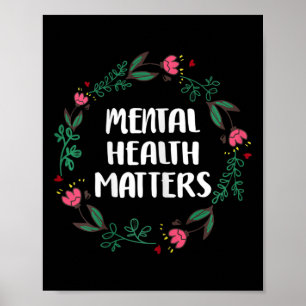 Mental Health Matters Awareness Suicide Prevention Poster