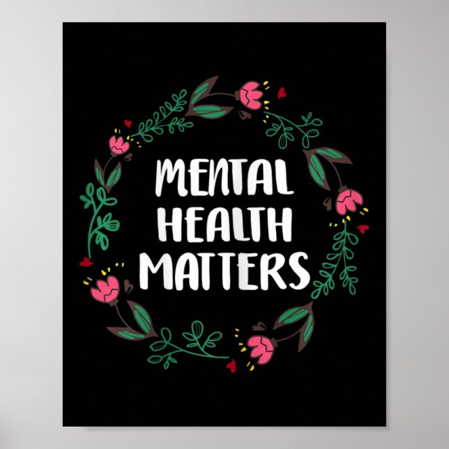 Mental Health Matters Awareness Suicide Prevention Poster (Front)