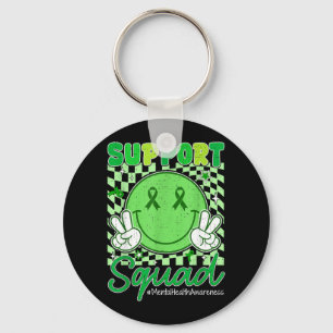 Mental Health Matters Awareness Support Team Green Key Ring