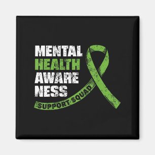Mental Health Matters Awareness Support Team Green Magnet