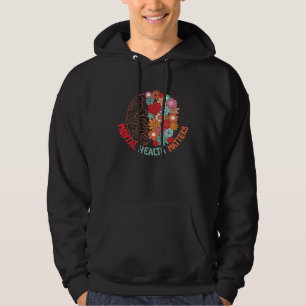 Mental Health Matters Brain Flower Awareness Kid M Hoodie
