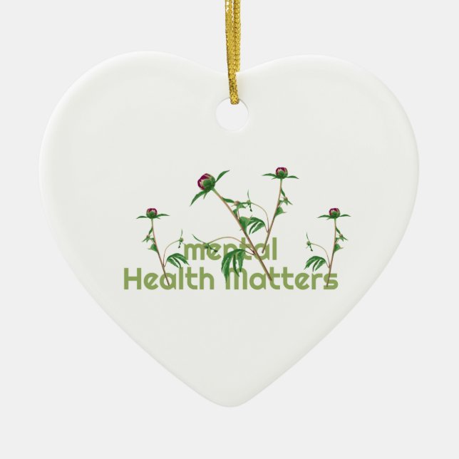 Mental Health Matters Ceramic Ornament (Front)