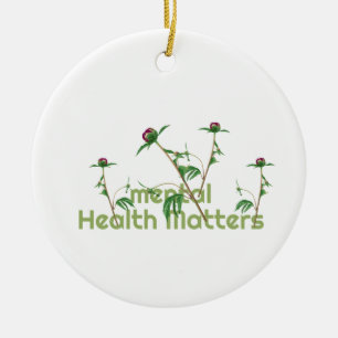 Mental Health Matters Ceramic Ornament
