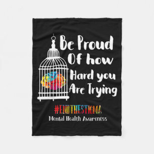 Mental Health Matters End The Stigma Mental Health Fleece Blanket
