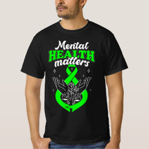 Mental Health Matters Flowers Awareness Women T-Shirt