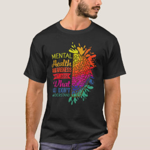 Mental Health Matters Gift Human Brain Illness Awa T-Shirt