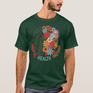Mental Health Matters Gift Human Brain Illness Awa T-Shirt