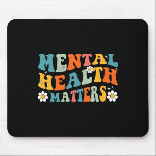 Mental Health Matters Groovy Psychologist Therapy Mouse Pad