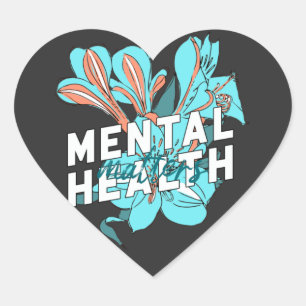 Mental Health Matters Heart Sticker