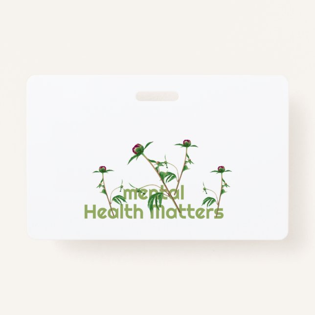 Mental Health Matters ID Badge (Front)