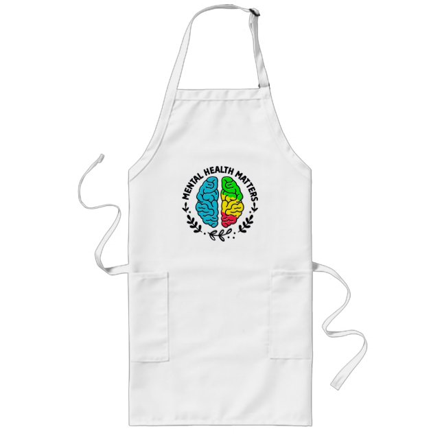 Mental health matters long apron (Front)