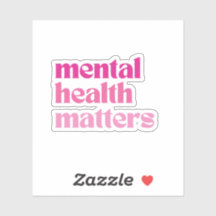 Mental Health Matters Retro Quote Barbiecore Pink