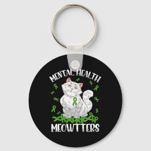 Mental Health Meowtters Cat Lovers Mental Health A Key Ring