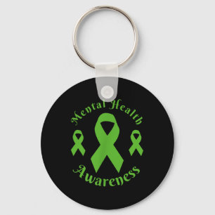 Mental Health Month We Wear Green Mental Health Aw Key Ring