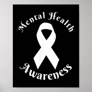 Mental Health Month Wear Green Mental Health Poster