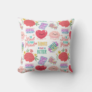 Mental Health Motivational  Cushion